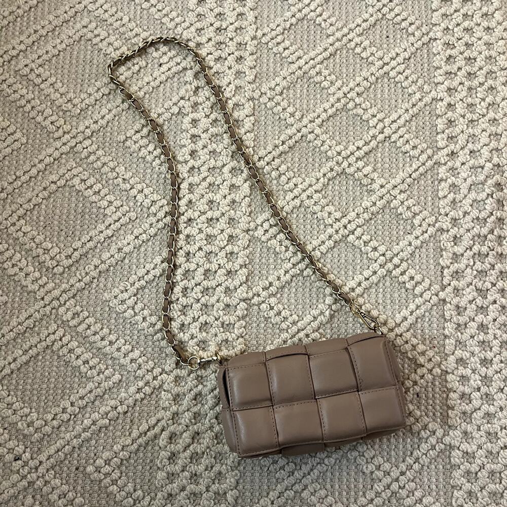 Vera Pelle Woven Crossbody Purse